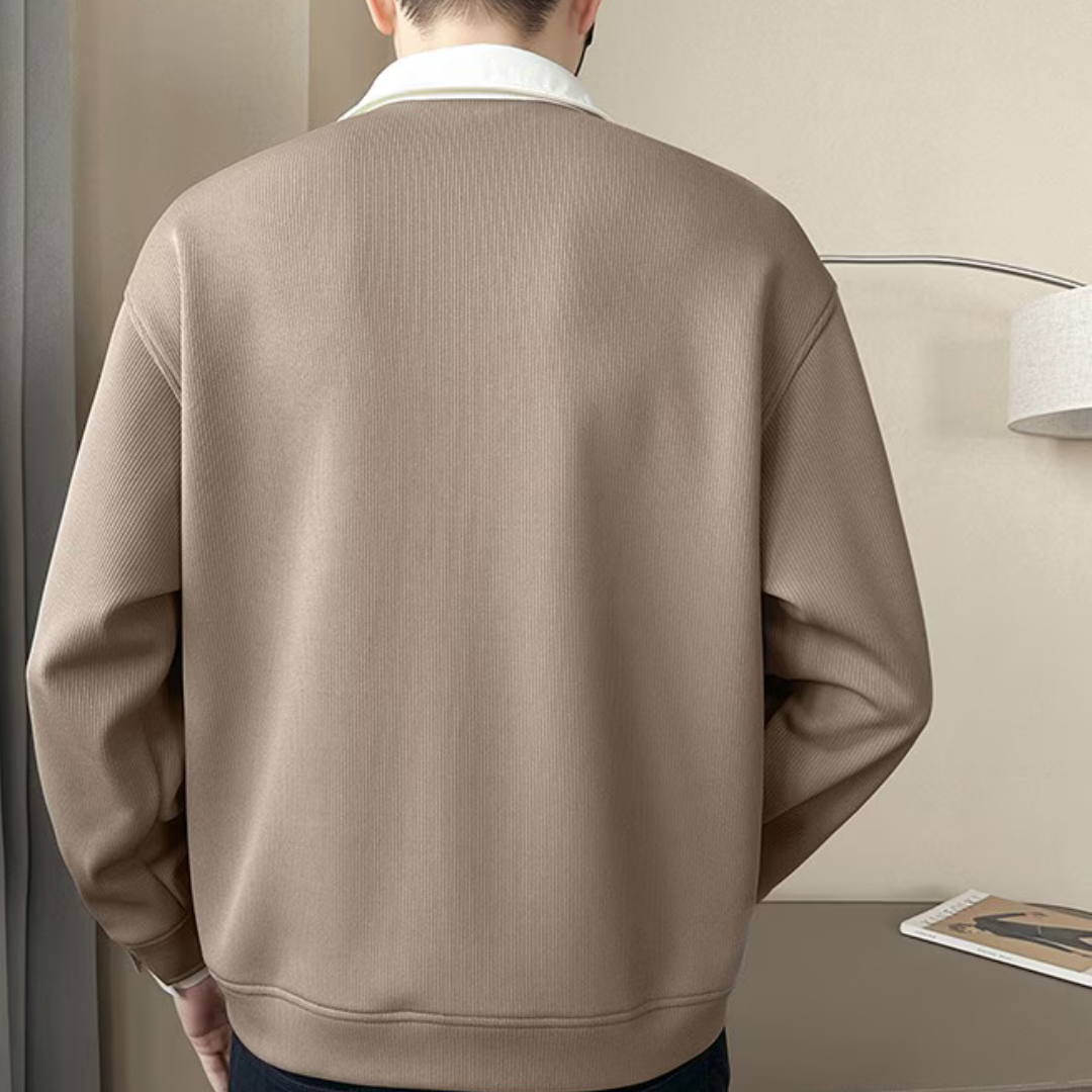 Otaylo Two Layered Chic V-Neck Top T-Shirt