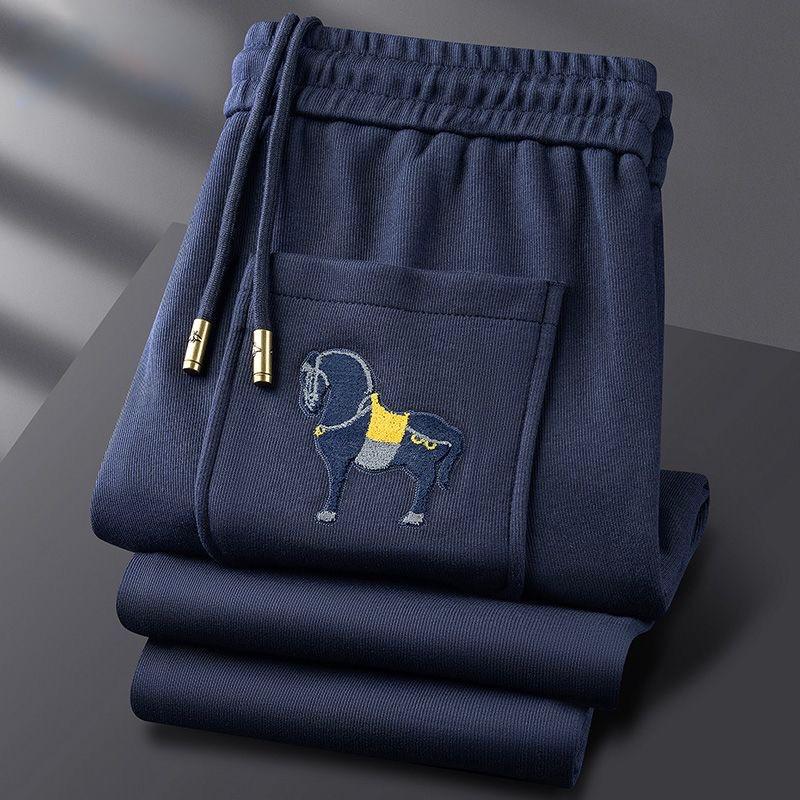 Otaylo Effortless Style & Comfort Drawstring Pants with Stunning Embroidered Horse Accent